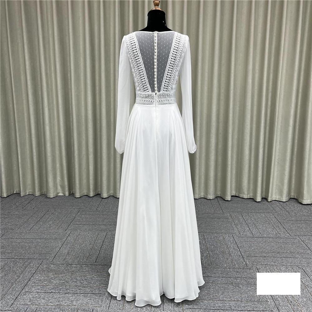 Appliques Sleeveless Open Back Gowns Sexy Bridal Wedding Dress With Detachable Train
