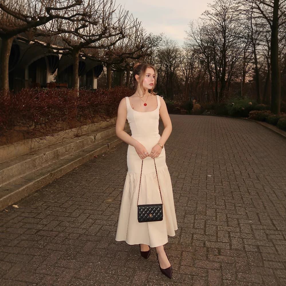 2025 Summer Elegant Vestido Casual Boho Sleeveless Tank Top Fit and Flare Bodycon Ruffle Lounge Long Maxi Dresses for Women Lady