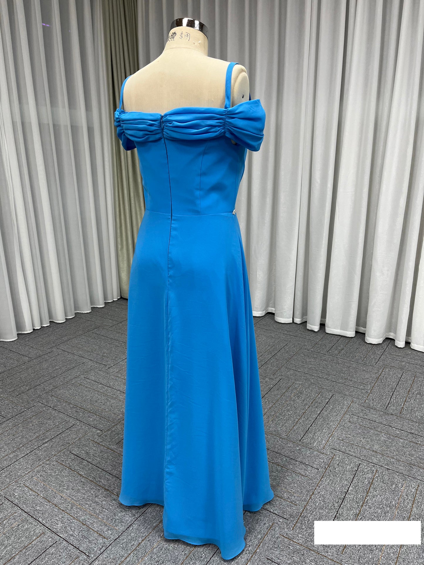Royal Spaghetti Strap Long Prom Gown Dinner Party Graceful Elegant Women'S Clothing Sky Blue Wedding Evening Dresses