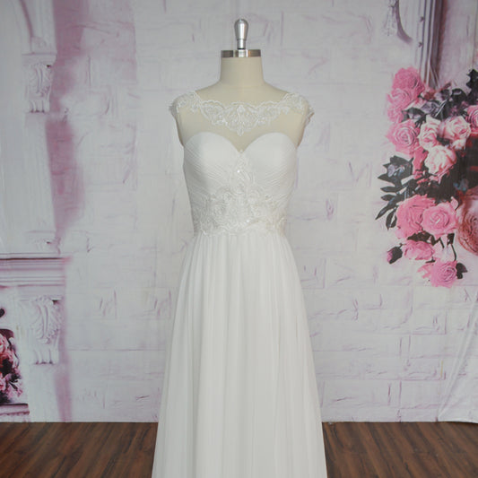 Sweetheart Sleeveless Backless Lace Wedding Dresses Luxury Design Bridal Gowns
